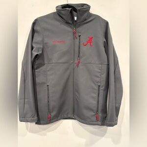 Men’s Columbia Soft Shell Alabama Crimson Tide Jacket, Fleece lined, Exc cond!